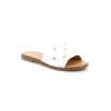 Donna Grunland Ciabatta Con Borchie Da Donna In Pelle Ci3004 Bianco