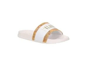 Donna Alviero Martini J Ciabatta Da Donna Con Logo 1197 Geo Beige