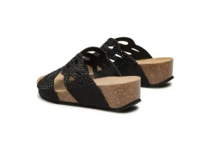 Donna Grunland Ciabatta Da Donna Con Zeppa Cb2999-70 Nero