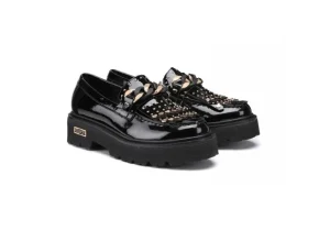 Donna Cult Mocassino Da Donna In Vernice Con Borchie Clw348700 Nero