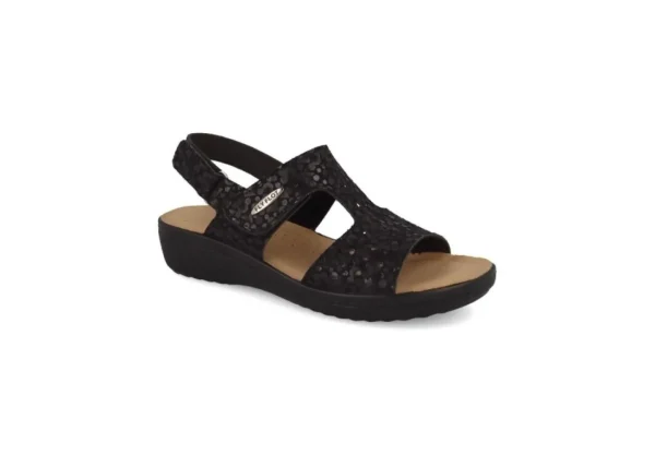 Donna Fly Flot Sandalo Da Donna Con Strappo 55D69Ab Nero