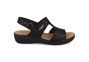 Donna Fly Flot Sandalo Da Donna Con Strappo 55D69Ab Nero