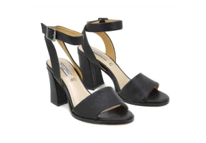 Donna Queen Helena Sandalo Da Donna Con Tacco Zm9023 Black