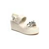 Donna Gold&Gold Sandalo Da Donna Con Zeppa Goldegold Gp22-320 Beige