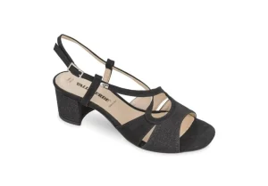 Donna Valleverde Sandalo Elegante Con Tacco A Blocchetto 28216 Nero