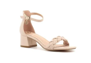 Donna Gold&Gold Sandalo Elegante Con Tacco Goldegold Gd577 Beige