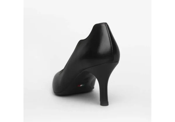 Donna Nero Giardini Scarpa Con Tacco Decollete Nero In Pelle