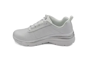 Donna Skechers Scarpa Da Ginnasticain Pelle Sintetica Con Memory Foam Fashio