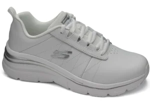 Donna Skechers Scarpa Da Ginnasticain Pelle Sintetica Con Memory Foam Fashio