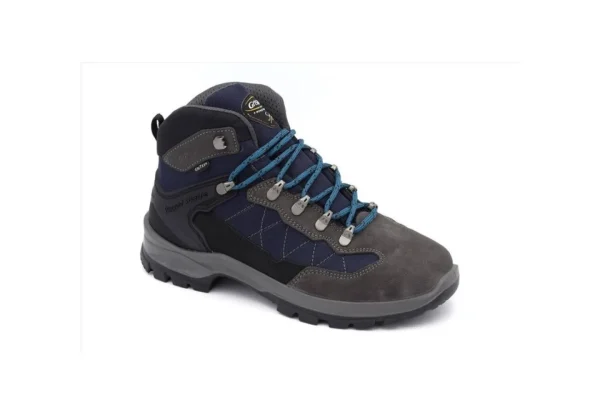 Uomo Grisport Scarpa Da Trekking Alta 14511S14G Grigio Blu