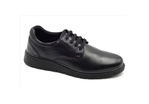 Uomo Valleverde Scarpa Da Uomo In Pelle Con Lacci 36835 Vitello Nero