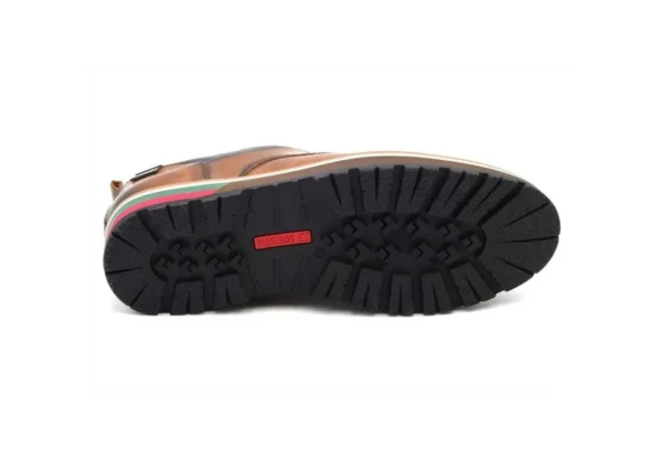 Uomo Pikolinos Scarpa In Pelle Con Lacci Pirineos M6S-4015 Cuero