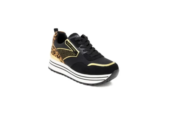 Donna Queen Helena Scarpa X27-20 Black Gold