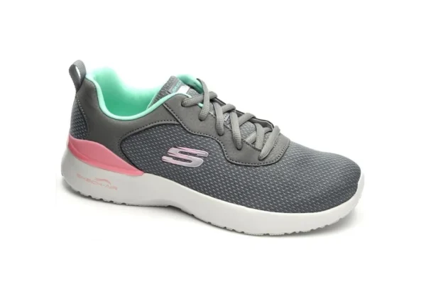 Donna Skechers Scarpa Sportiva Con Memory Foam Radiant Choice 149346 Gray Mint