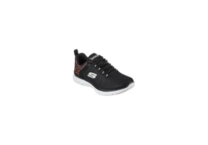 Donna Skechers Scarpa Sportiva Da Donna Tessuto 149582 Bkld Flex Appeal