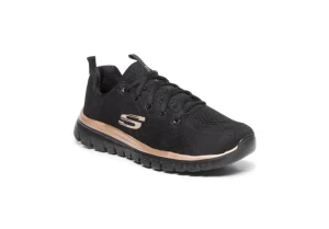 Donna Skechers Scarpa Sportiva Da Donna In Tessuto Memory Foam 12615 Bkrg