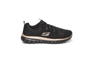 Donna Skechers Scarpa Sportiva Da Donna In Tessuto Memory Foam 12615 Bkrg