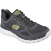 Uomo Skechers Scarpa Sportiva Da Uomo In Tessuto 52635 Grigio Charcoal