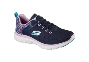 Donna Skechers Scarpa Sportiva In Tessuto Con Memory Foam Flex Applea 4.0-Dream Easy Navy Multi