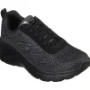 Donna Skechers Scarpa Sportiva In Tessuto Con Memory Foam Fashion Fit - Bold