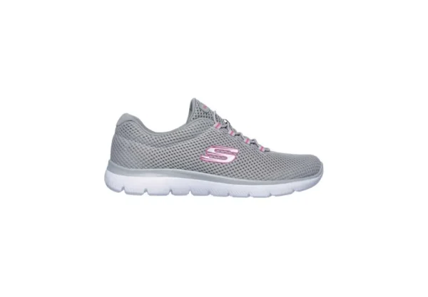 Donna Skechers Scarpa Sportiva Slip-On In Tessuto Lacci Elastici Summits-Qui