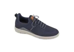 Uomo Valleverde Scarpe Da Uomo In Tessuto Con Logo 36974 Blu