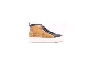 Donna Alviero Martini J Sneaker Alta Platform 1297 Black Geo Beige