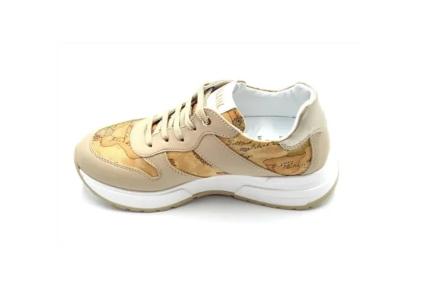 Donna Alviero Martini J Sneaker 1579 Taupe Geo Beige