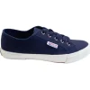 Donna American Eagle Sneaker Bassa Unisex In Tela Blu 1591 Blu