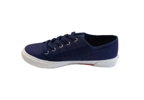 Donna American Eagle Sneaker Bassa Unisex In Tela Blu 1591 Blu