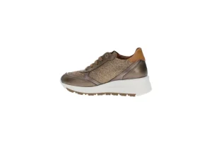 Donna Alviero Martini J Sneaker Da Donna Con Zeppa 1358 Bronze Geo