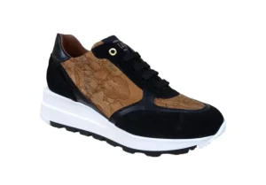 Donna Alviero Martini J Sneaker Da Donna In Pelle Con Zeppa Prima Classe 135