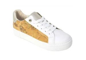 Donna Alviero Martini J Sneaker Da Donna Platform 1146 White Beige Geo. Nu