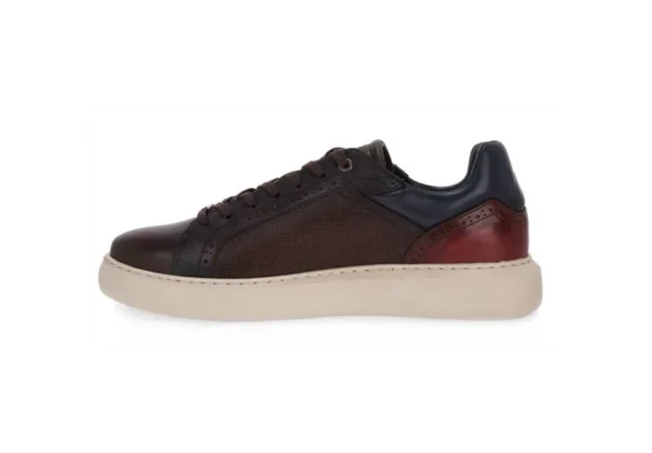 Uomo Ambitious Sneaker Da Uomo Casual In Pelle 12500-6564Am Cognac Combi