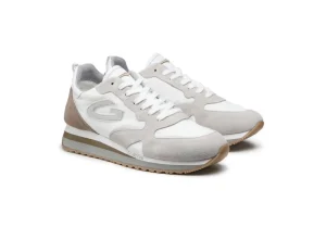 Uomo Guardiani Sneaker Da Uomo In Pelle Agm009200 Pearl White