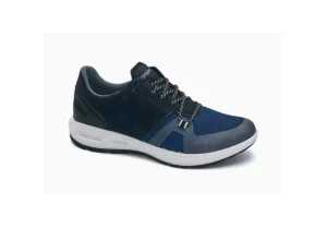 Uomo Grisport Sneaker In Pelle Scamosciata E Tessuto Da Uomo 44001V15 Blu