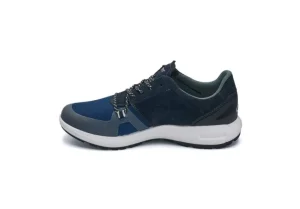 Uomo Grisport Sneaker In Pelle Scamosciata E Tessuto Da Uomo 44001V15 Blu