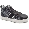 Donna Nero Giardini Teens Sneakers A Stivaletto In Pelle Con Zip I131941F Nero