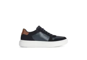 Uomo Geox Sneakers Casual Da Uomo In Pelle U255Wa Navy