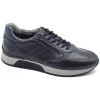 Uomo Nero Giardini Sneakers Casual In Pelle I001723U 200 Blu