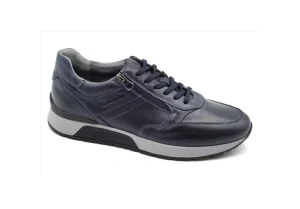 Uomo Nero Giardini Sneakers Casual In Pelle I001723U 200 Blu