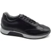 Uomo Nero Giardini Teens Sneakers Casual In Pelle Nero Giardini I001724U 100 Nero