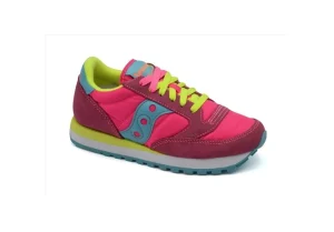 Donna Saucony Sneakers Casual In Pelle Scamosciata E Nylon Jazz Original 104