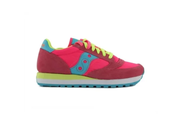 Donna Saucony Sneakers Casual In Pelle Scamosciata E Nylon Jazz Original 104