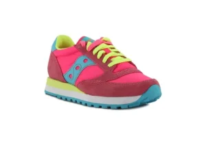 Donna Saucony Sneakers Casual In Pelle Scamosciata E Nylon Jazz Original 104