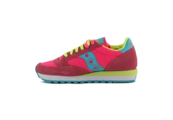 Donna Saucony Sneakers Casual In Pelle Scamosciata E Nylon Jazz Original 104