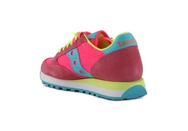 Donna Saucony Sneakers Casual In Pelle Scamosciata E Nylon Jazz Original 104