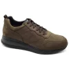 Uomo Valleverde Sneakers Casual In Suede Con Lacci 36876 Taupe