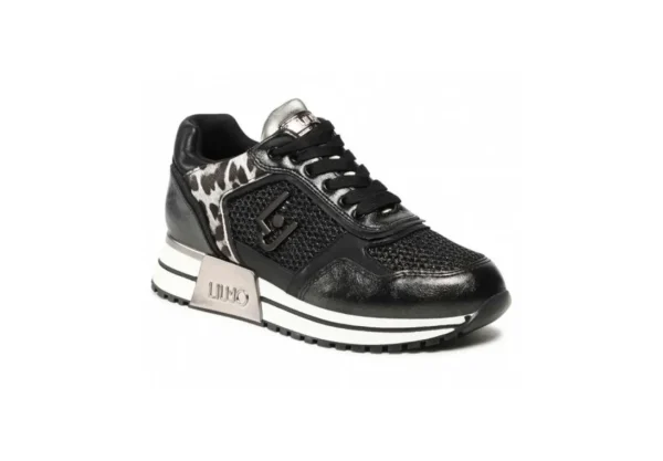 Donna Liu-Jo Sneakers Da Donna Con Logo Kiss 02 Black Leopard