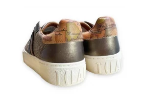 Donna Alviero Martini J Sneakers Da Donna Con Strass E Stampa 1290 Bronze Ge